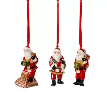 Villeroy & Boch Набор подвесок "Санта Клаус", 3 предмета, Nostalgic Ornaments Villeroy & Boch