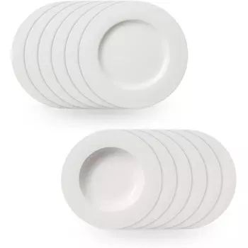 Villeroy & Boch Набор тарелок 12 предметов Twist White Villeroy & Boch
