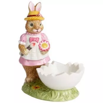 Villeroy & Boch Подставка для яйца с фигуркой кролика Анны 9х5,5х10 см Bunny Tales Villeroy & Boch