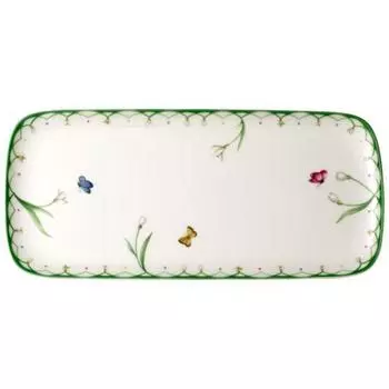 Villeroy & Boch Прямоугольное блюдо для торта 35х16 см Colourful Spring Villeroy & Boch