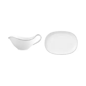 Villeroy & Boch Соусник 0,44 л с блюдцем Anmut Platinum No.1 Villeroy & Boch