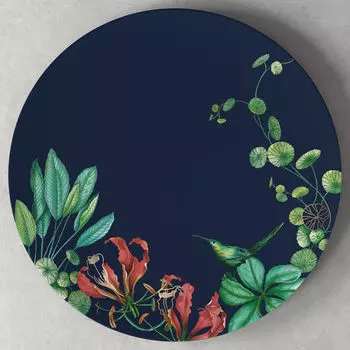 Villeroy & Boch Тарелка для торта 33 см, темно-синяя / цветная Avarua Villeroy & Boch
