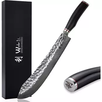 Wakoli Профессиональный поварской нож из настоящей дамасской стали 30 см Wakoli Ebo