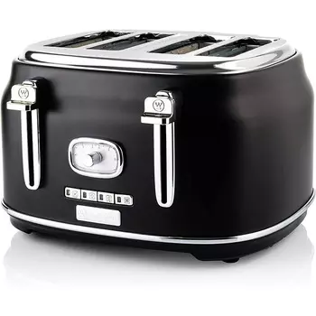 Westinghouse Тостер в стиле ретро на 4 ломтика Black Retro Westinghouse