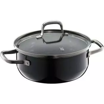 WMF Сковорода для тушения с крышкой 20 см Black Essential Fusiontec WMF