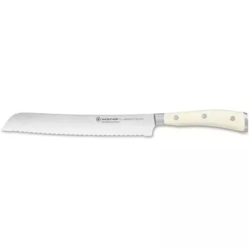 Wsthof Нож для хлеба WSTHOF Classic Ikon из нержавеющей стали, рукоять кремового цвета, 20 см