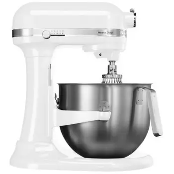 Планетарный Миксер KitchenAid Heavy Duty 6.9 л, белый, 5KSM7591XEWH