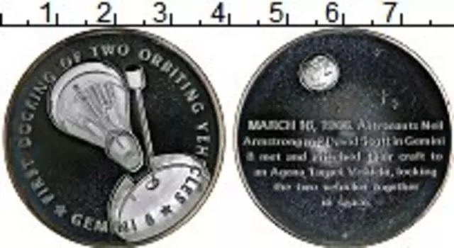 Медаль Америки Серебро Космос, GEMINI 8