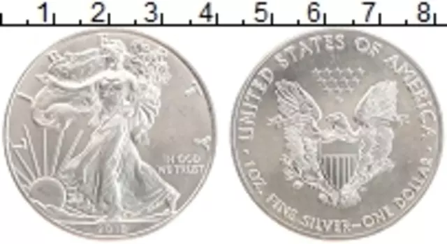 Монета доллар Америки 2018 года Серебро Шагающая свобода