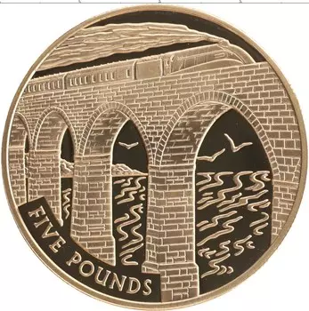 Монета 5 фунтов Олдерни 2006 года Серебро Индустриальное наследие - Британские железные дороги