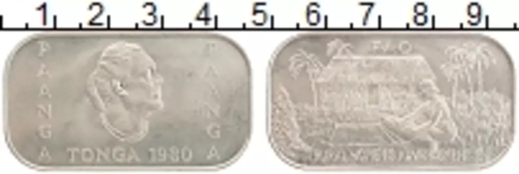 Монета паанга Тонги 1980 года Медно-никель ФАО
