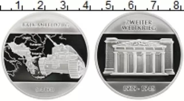 Монета Жетон Германии Посеребрение Немецкий исторический музей ВМВ