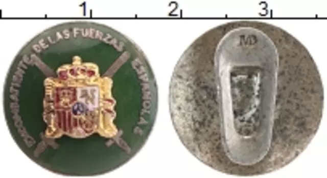 Монета Знак Испании Медно-никель Знак комбатантов