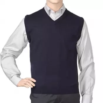 Др.Коффер 2060 L8056 синий меринос жилет (46 XS)