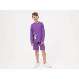 Фиолетовая детская пижама с шортами «Лисёнок Мо»