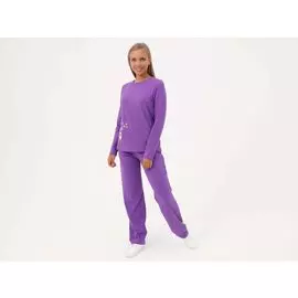Фиолетовая женская пижама со штанами «Лисёнок Мо»