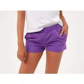 Фиолетовые женские шорты из лёгкого хлопка