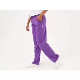Фиолетовые женские штаны из лёгкого хлопка