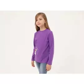 Фиолетовый детский лонгслив «Лисёнок Мо»