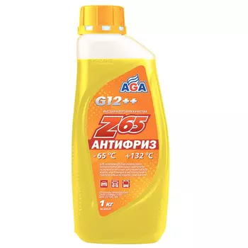 Антифриз Готовый Aga G12++ Жёлтый 1кг