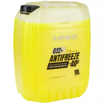 Антифриз Готовый ARNEZI G12+ Жёлтый 10л