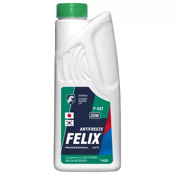Антифриз Готовый Felix G12+ Зелёный 1кг