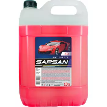 Антифриз Готовый Sapsan G12 красный 10 л.