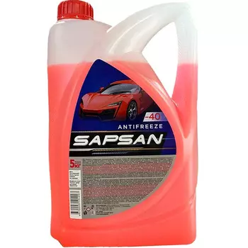 Антифриз Готовый Sapsan G12 красный 5 л.