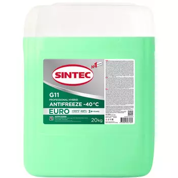 Антифриз Готовый Sintec G11 Зелёный 20кг