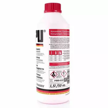 Антифриз Концентрат Hepu G12 красный 1.5л
