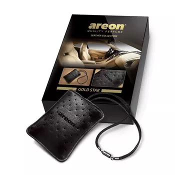Ароматизатор Areon Leather Collection Золотая звезда подвесной (art.704-ALC-01)