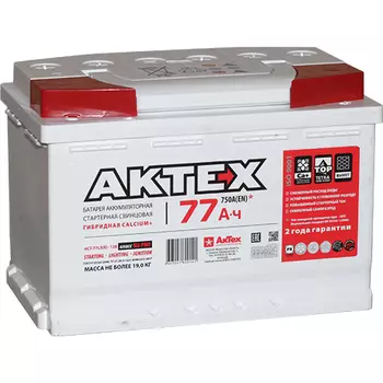 Автомобильный аккумулятор Актех AKTEX 77 Ач обратная полярность L3