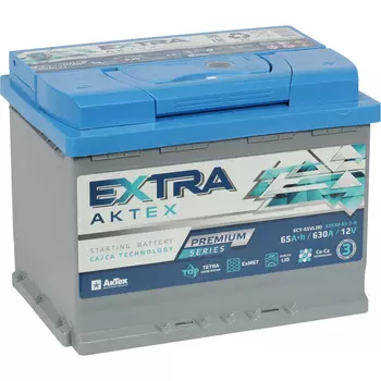 Автомобильный аккумулятор Актех Extra 65 Ач обратная полярность L2