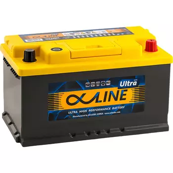 Автомобильный аккумулятор Alphaline Ultra 80 Ач обратная полярность LB4