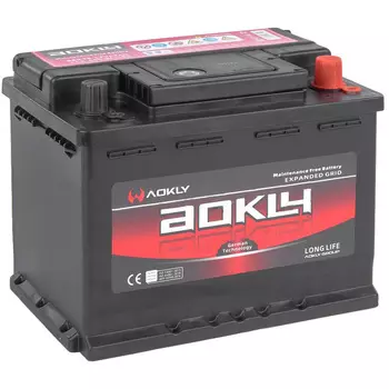 Автомобильный аккумулятор Aokly 62 Ач обратная полярность LB2