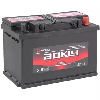 Автомобильный аккумулятор Aokly 75 Ач обратная полярность L3