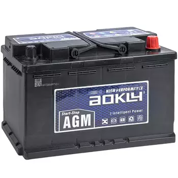 Автомобильный аккумулятор Aokly 80 Ач обратная полярность L4