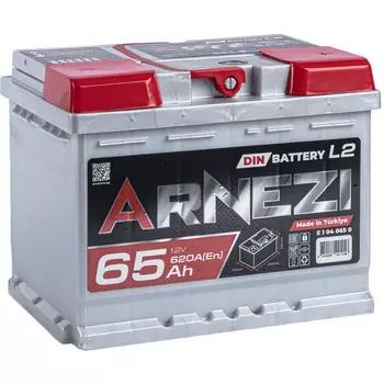 Автомобильный аккумулятор ARNEZI 65 Ач обратная полярность L2