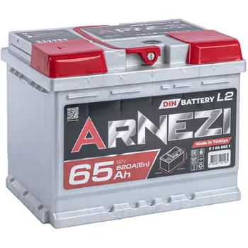 Автомобильный аккумулятор ARNEZI 65 Ач прямая полярность L2