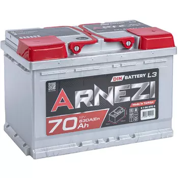 Автомобильный аккумулятор ARNEZI 70 Ач обратная полярность L3