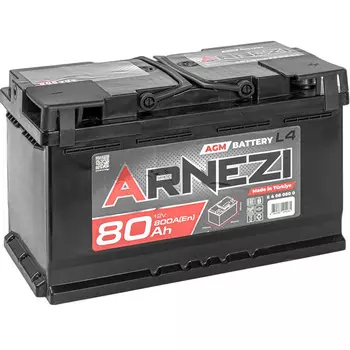 Автомобильный аккумулятор ARNEZI 80 Ач обратная полярность L4