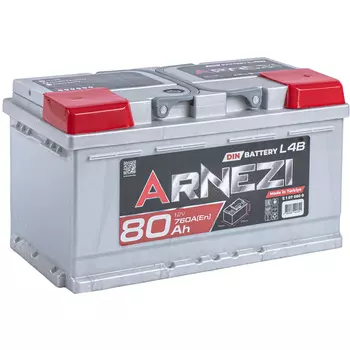 Автомобильный аккумулятор ARNEZI 80 Ач обратная полярность LB4