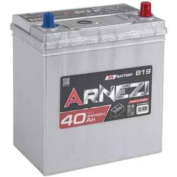 Автомобильный аккумулятор ARNEZI JIS 40 Ач обратная полярность B19L