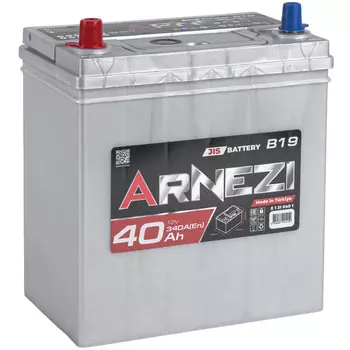 Автомобильный аккумулятор ARNEZI JIS 40 Ач прямая полярность B19R