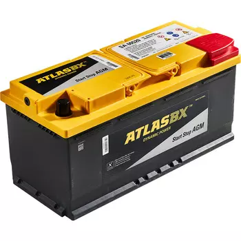 Автомобильный аккумулятор Atlas AGM 105 Ач обратная полярность L6