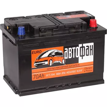 Автомобильный аккумулятор АвтоФан 70 Ач обратная полярность L3