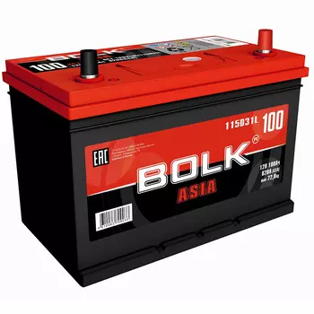 Автомобильный аккумулятор Bolk 100 Ач обратная полярность D31L