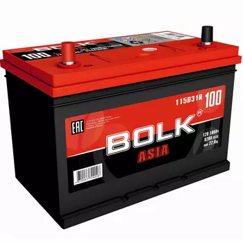 Автомобильный аккумулятор Bolk 100 Ач прямая полярность D31R
