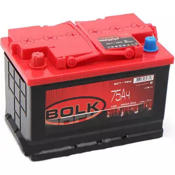 Автомобильный аккумулятор Bolk 75 Ач прямая полярность L3