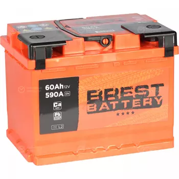Автомобильный аккумулятор Brest Battery 60 Ач прямая полярность L2